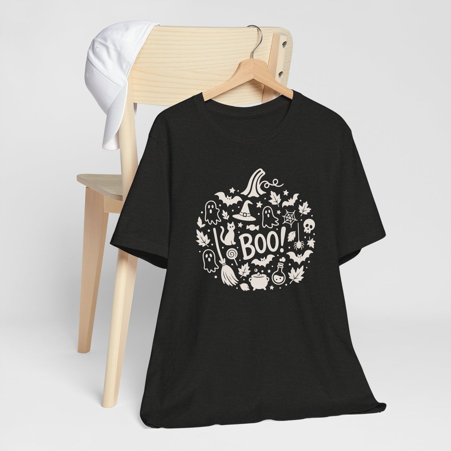 Boo Halloween Shirt - Cute Spooky Graphic Tee for Adults