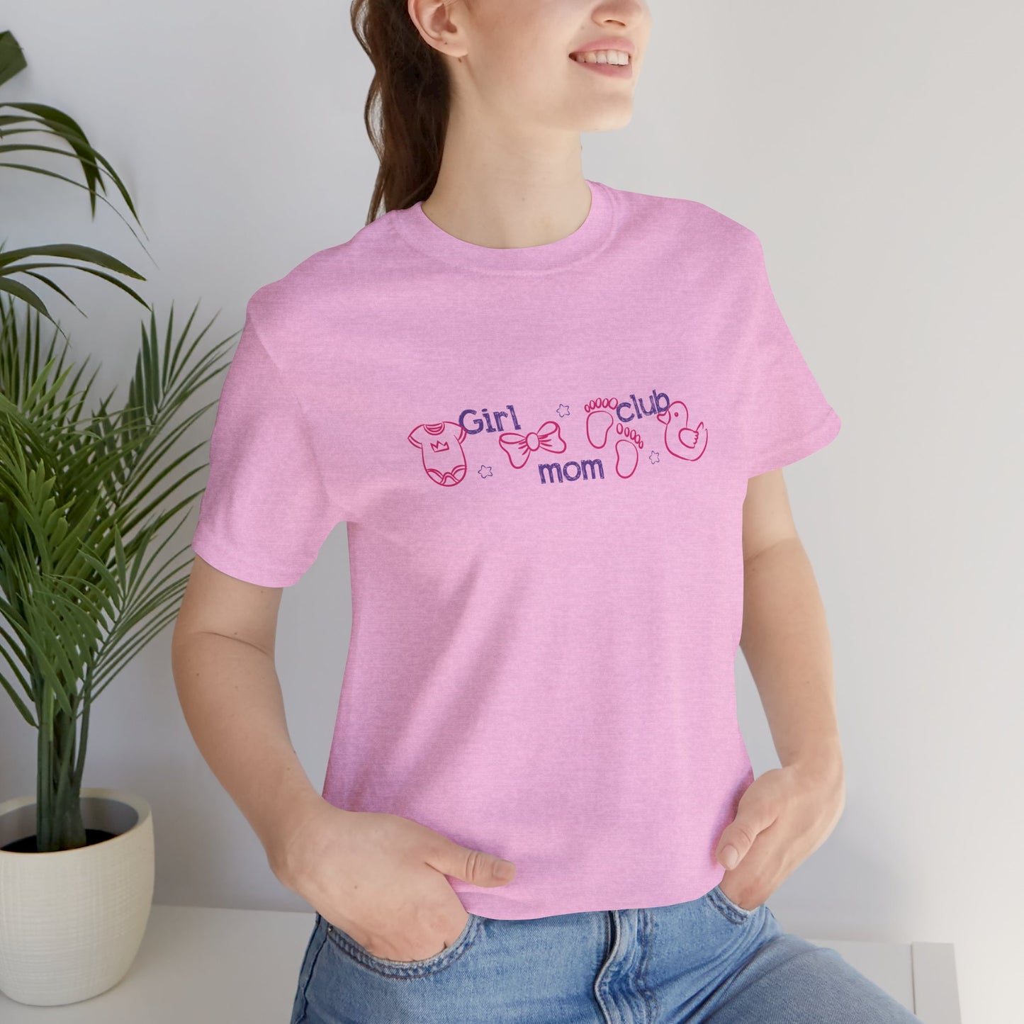 Girl Mom Club Shirt, Cute Girl Mom T-Shirt