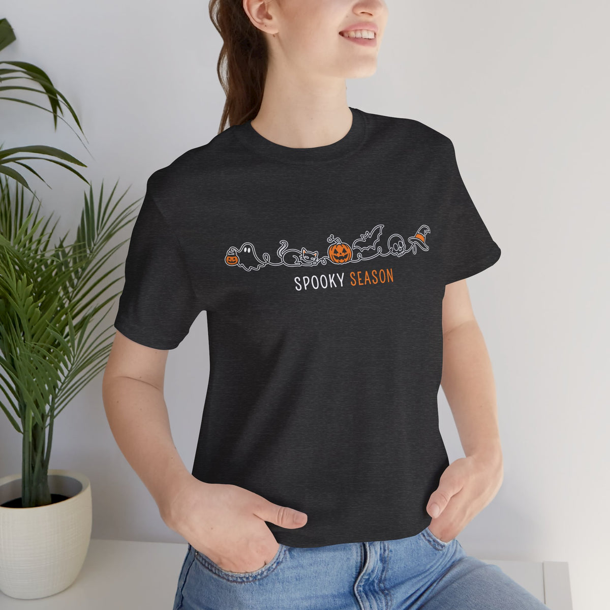 Spooky Season Halloween Shirt – Cute Minimalist Graphic Tee