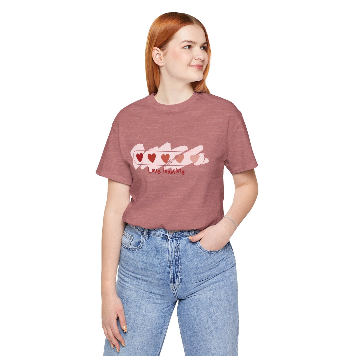 Love Loading T-Shirt – Cute Heart Progress Bar Valentine Shirt
