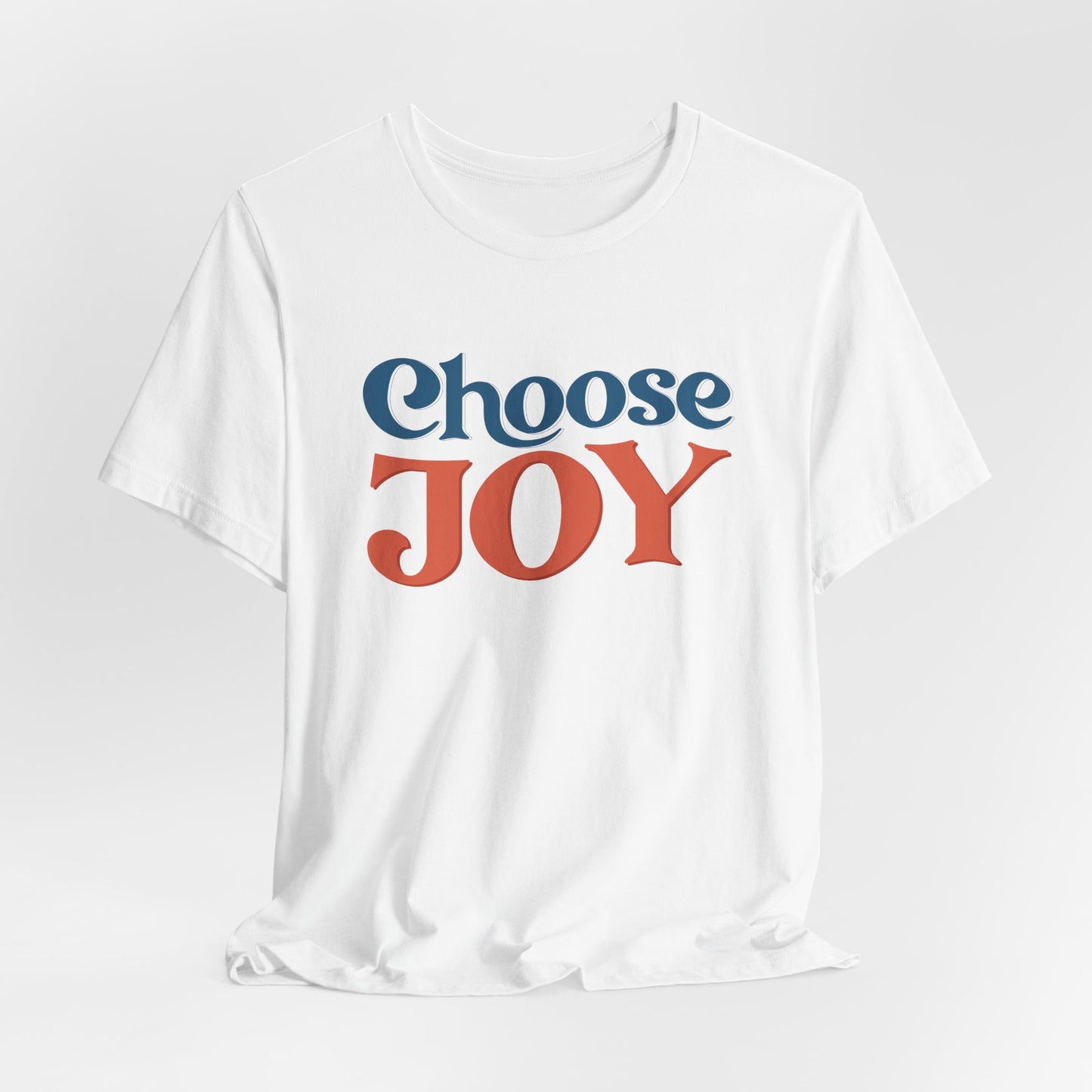 Choose Joy Retro Typography Graphic Tee