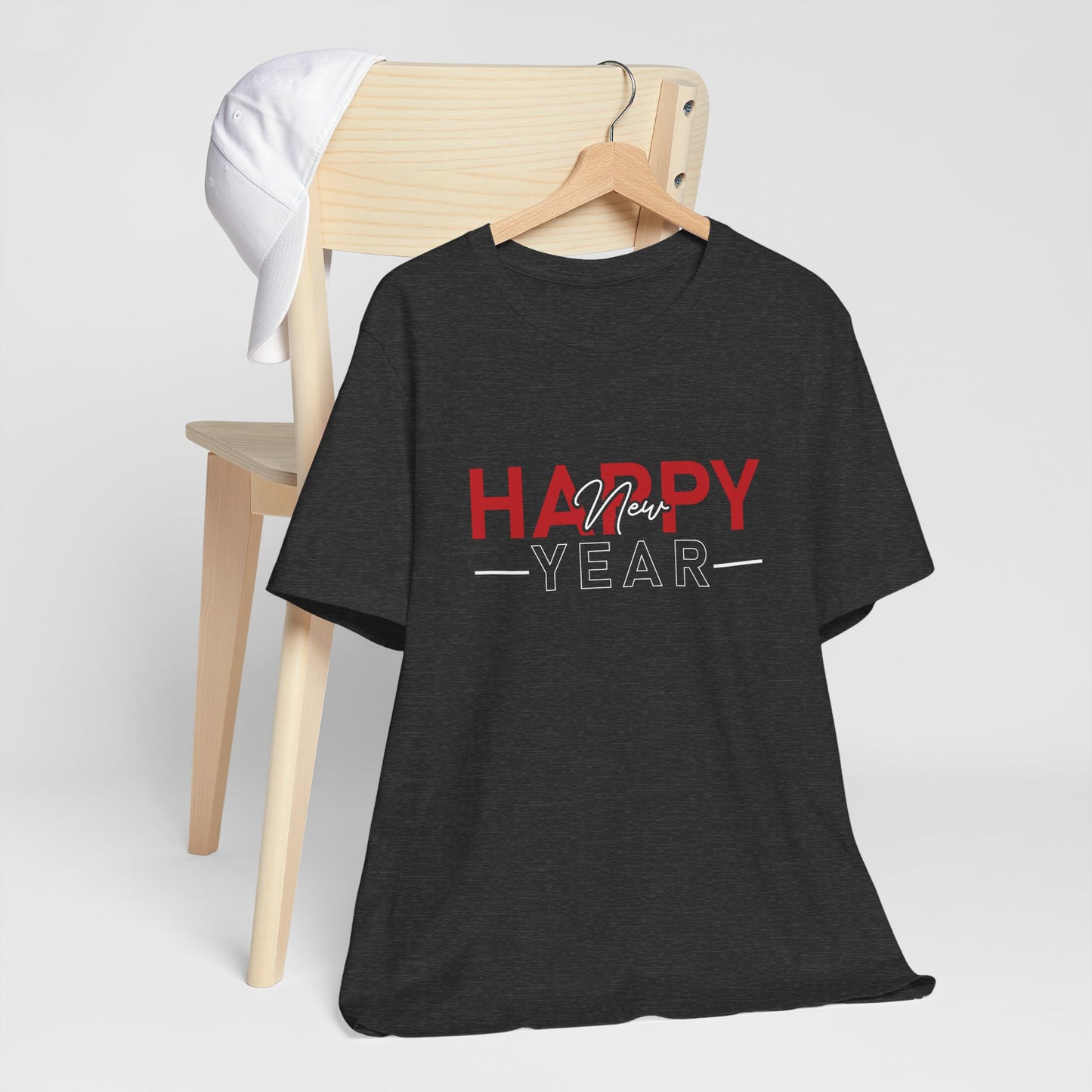 Happy New Year T-Shirt – Modern Minimalist New Year Celebration Tee
