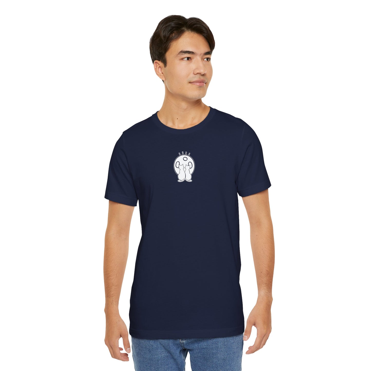 Ours Cat Couple Moon T-Shirt
