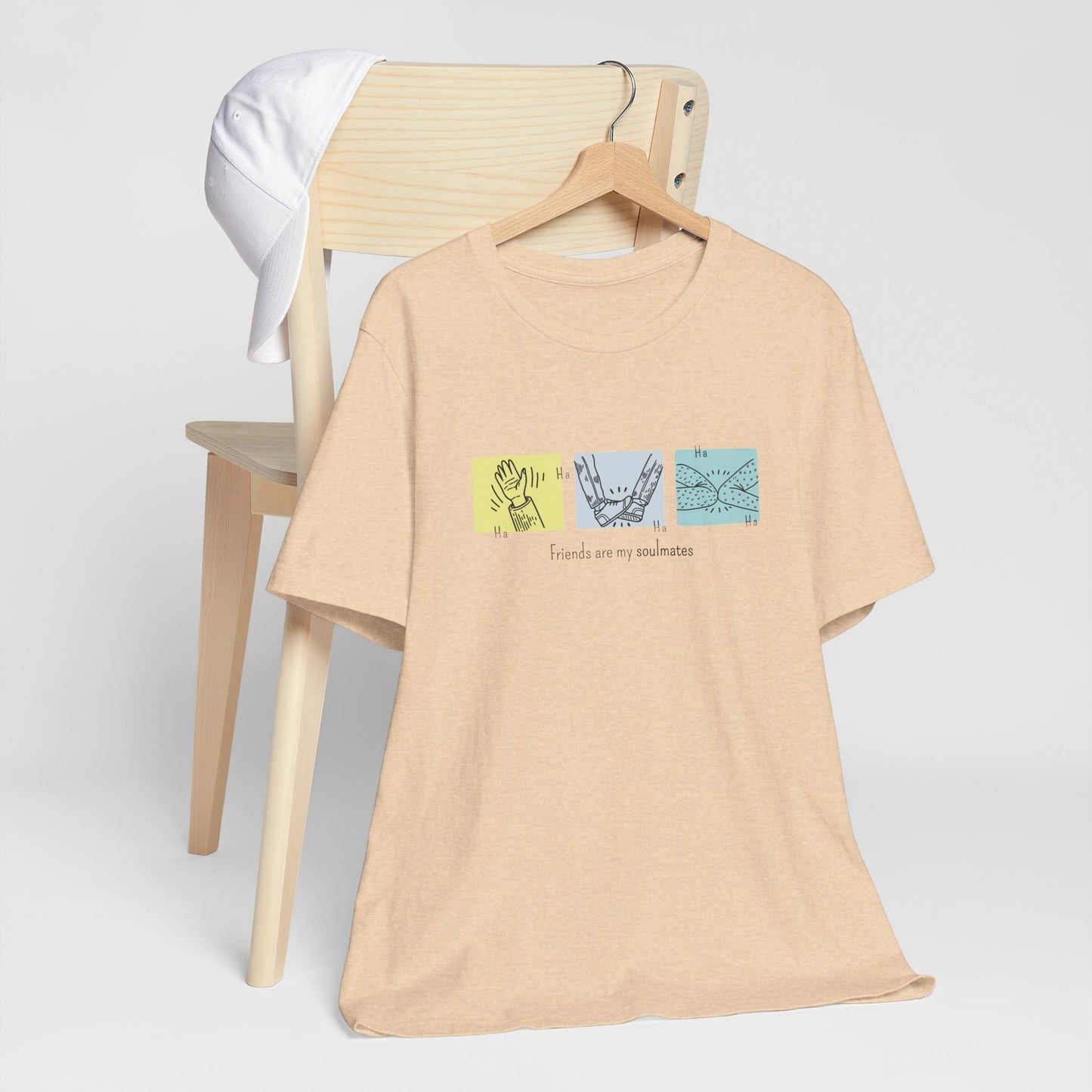 Friends Moments T-Shirt – Minimalist Friendship Illustration
