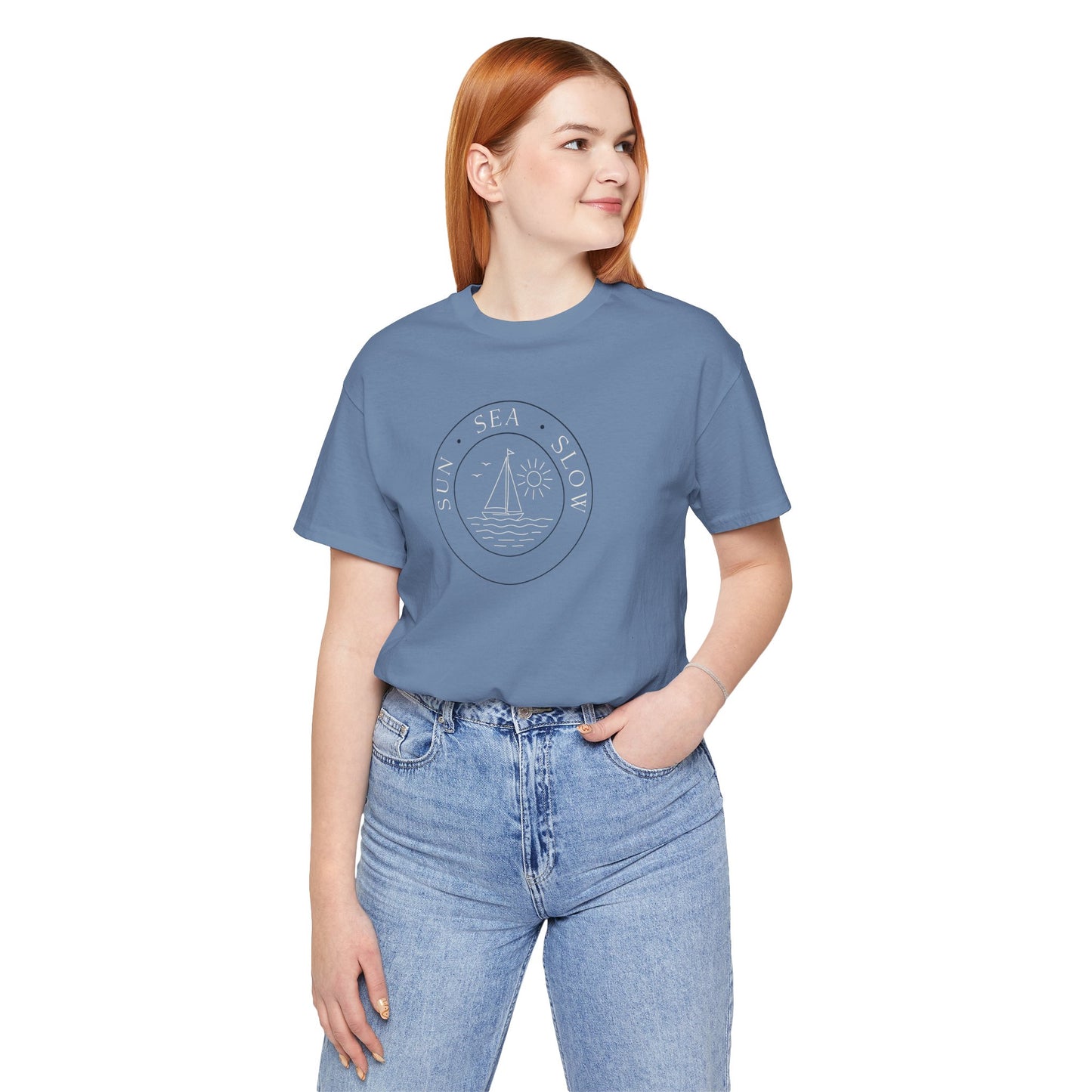 Sun Sea Slow Shirt - Coastal Sailing Graphic Tee
