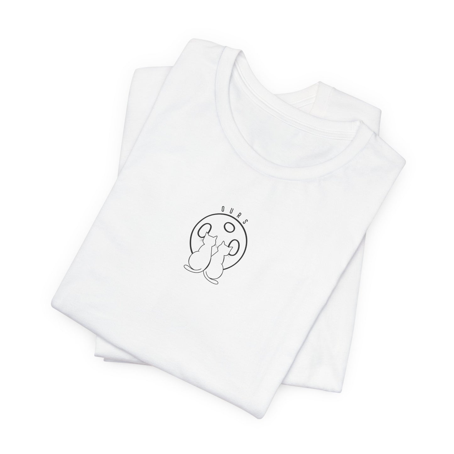 Ours Cat Couple Moon T-Shirt