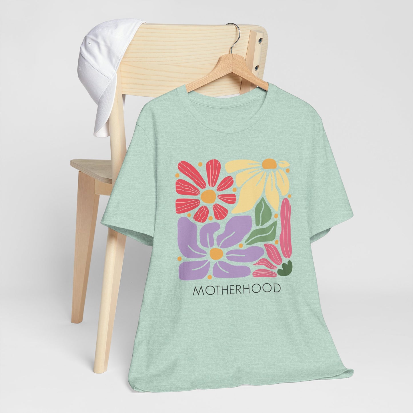 Retro Floral Motherhood Shirt – Cute Aesthetic Mom T-Shirt