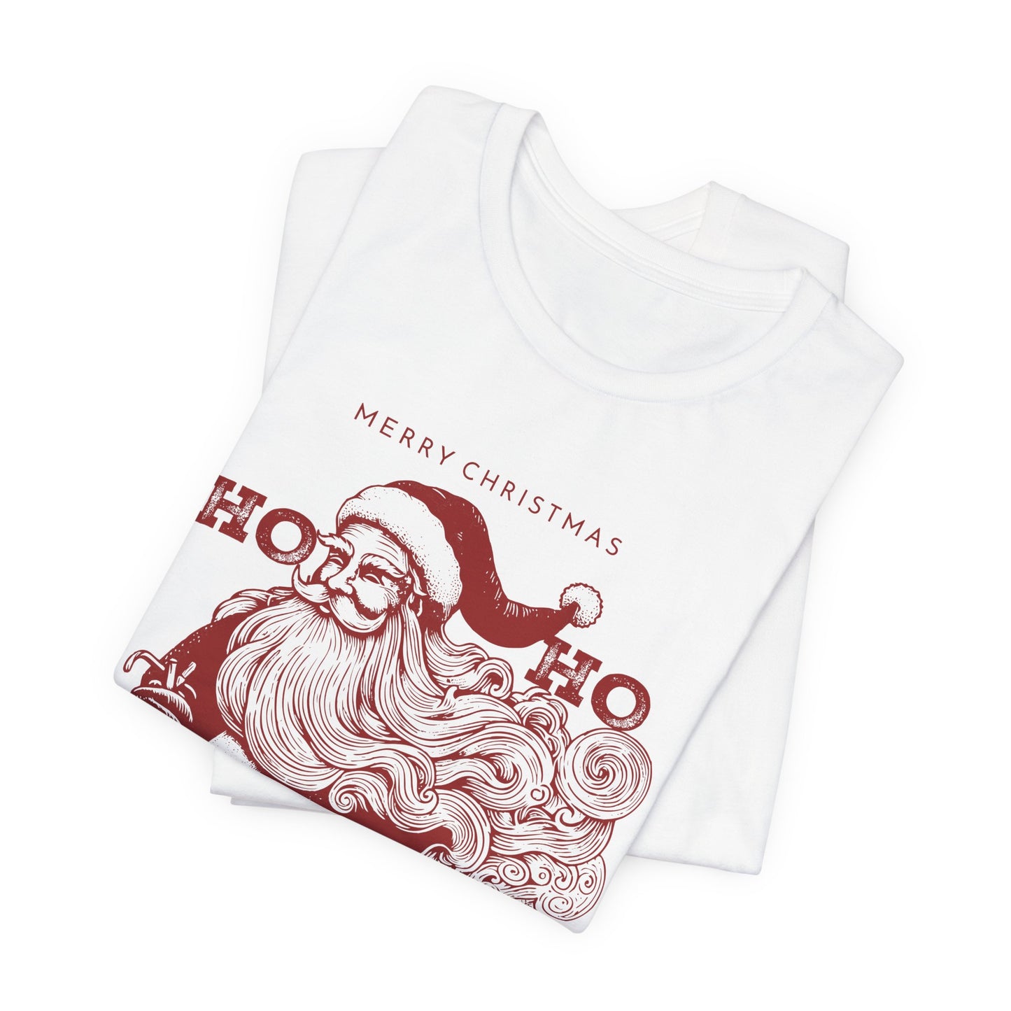 Vintage Santa Claus "Ho Ho Ho" Christmas T-Shirt – Retro Merry Christmas Holiday Tee
