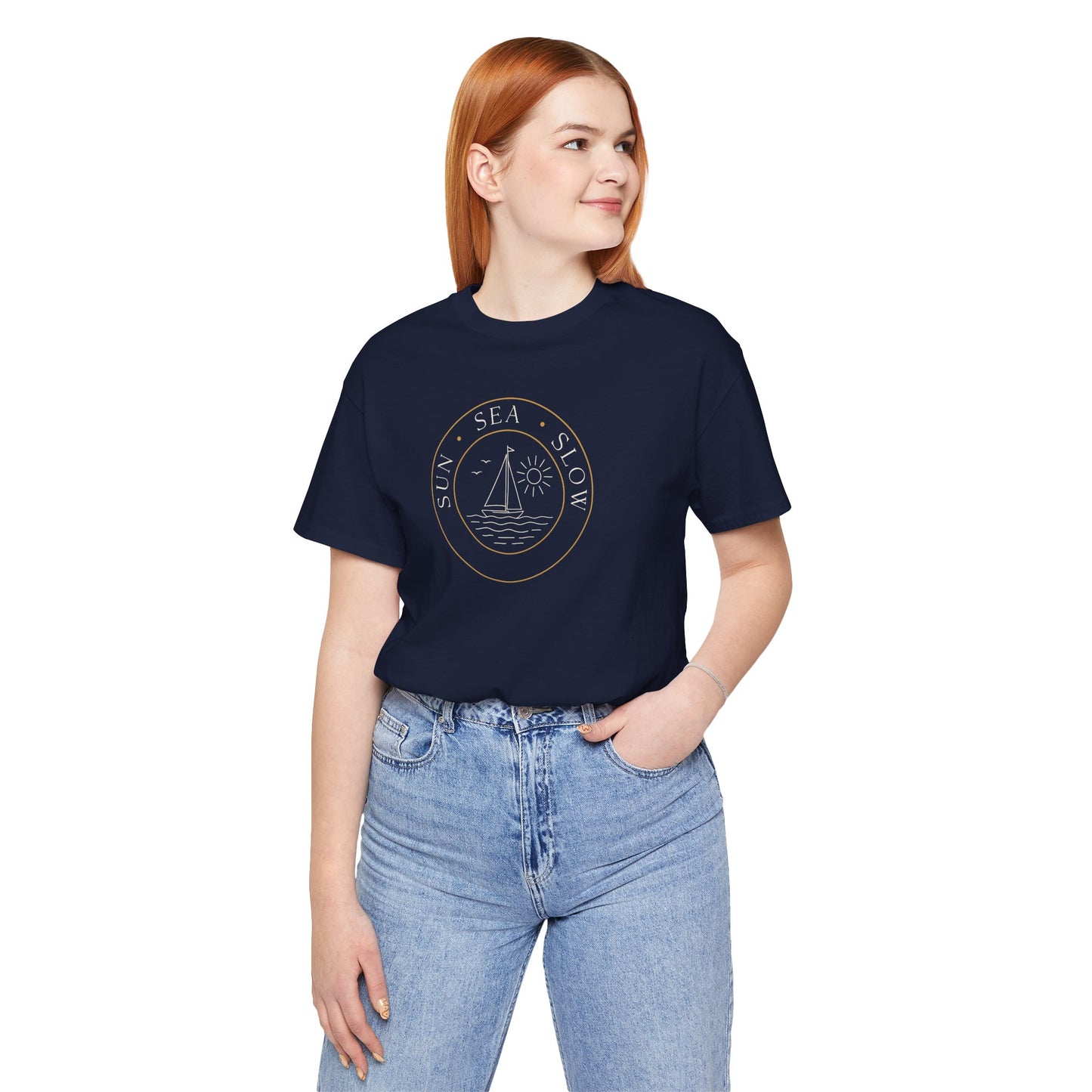 Sun Sea Slow Shirt - Coastal Sailing Graphic Tee