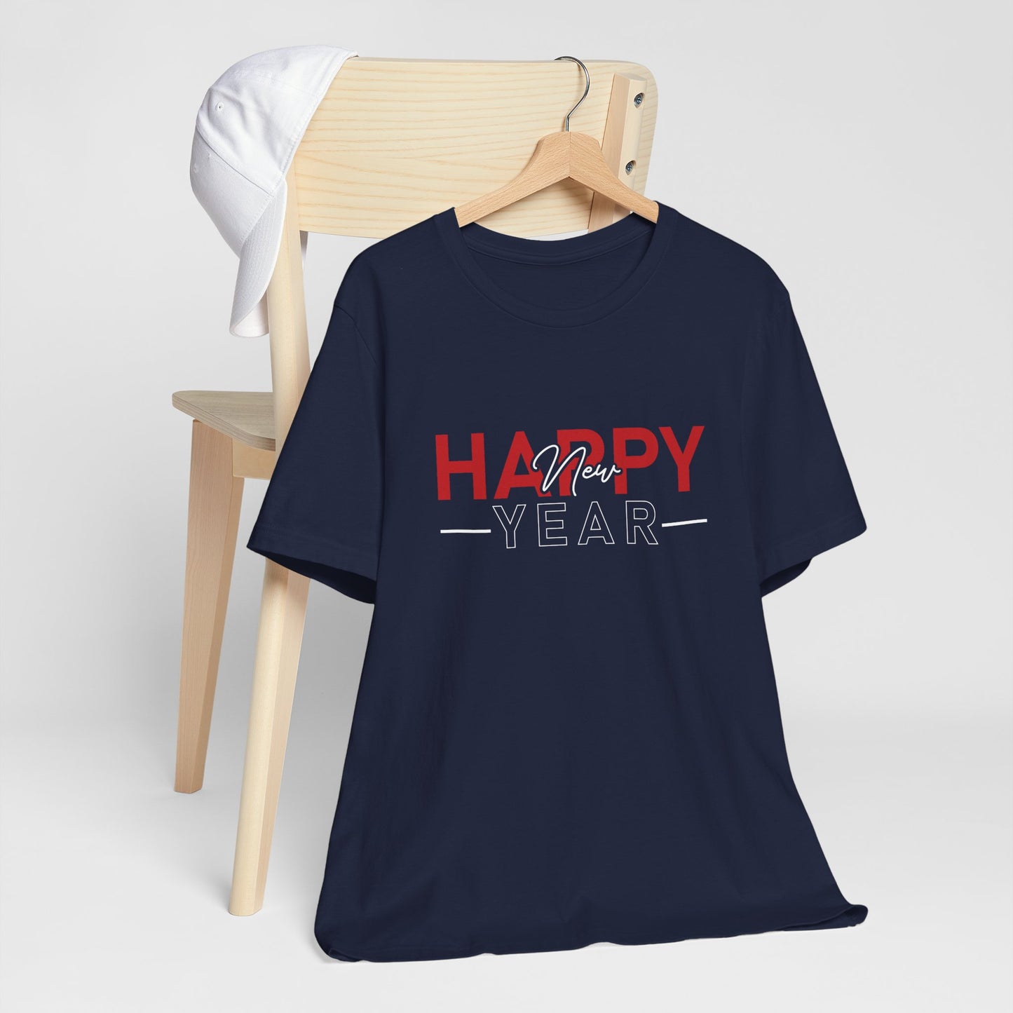 Happy New Year T-Shirt – Modern Minimalist New Year Celebration Tee