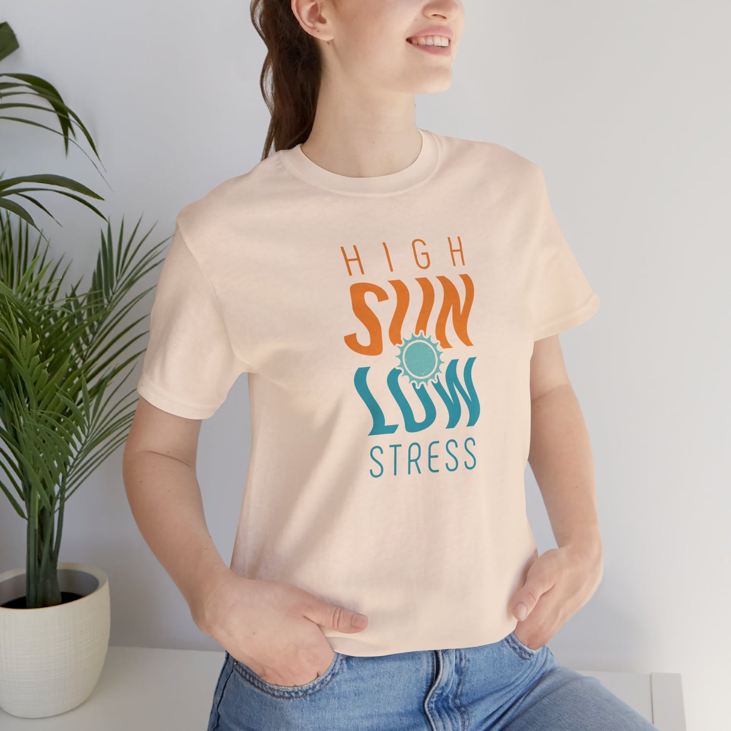 High Sun Stress Shirt | Funny Summer Beach Graphic Tee