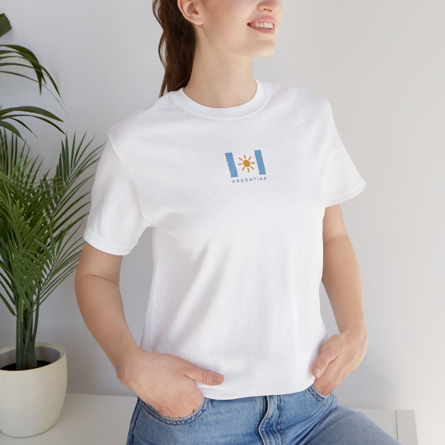 Argentina Minimalist T-Shirt, Argentina Flag Shirt, Aesthetic Travel Tee, Argentina Pride Shirt, Unisex Graphic Tee