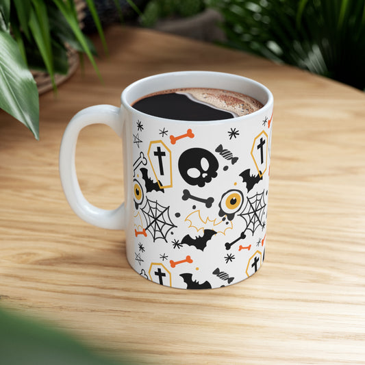 Funny Scary, 11oz White Mug