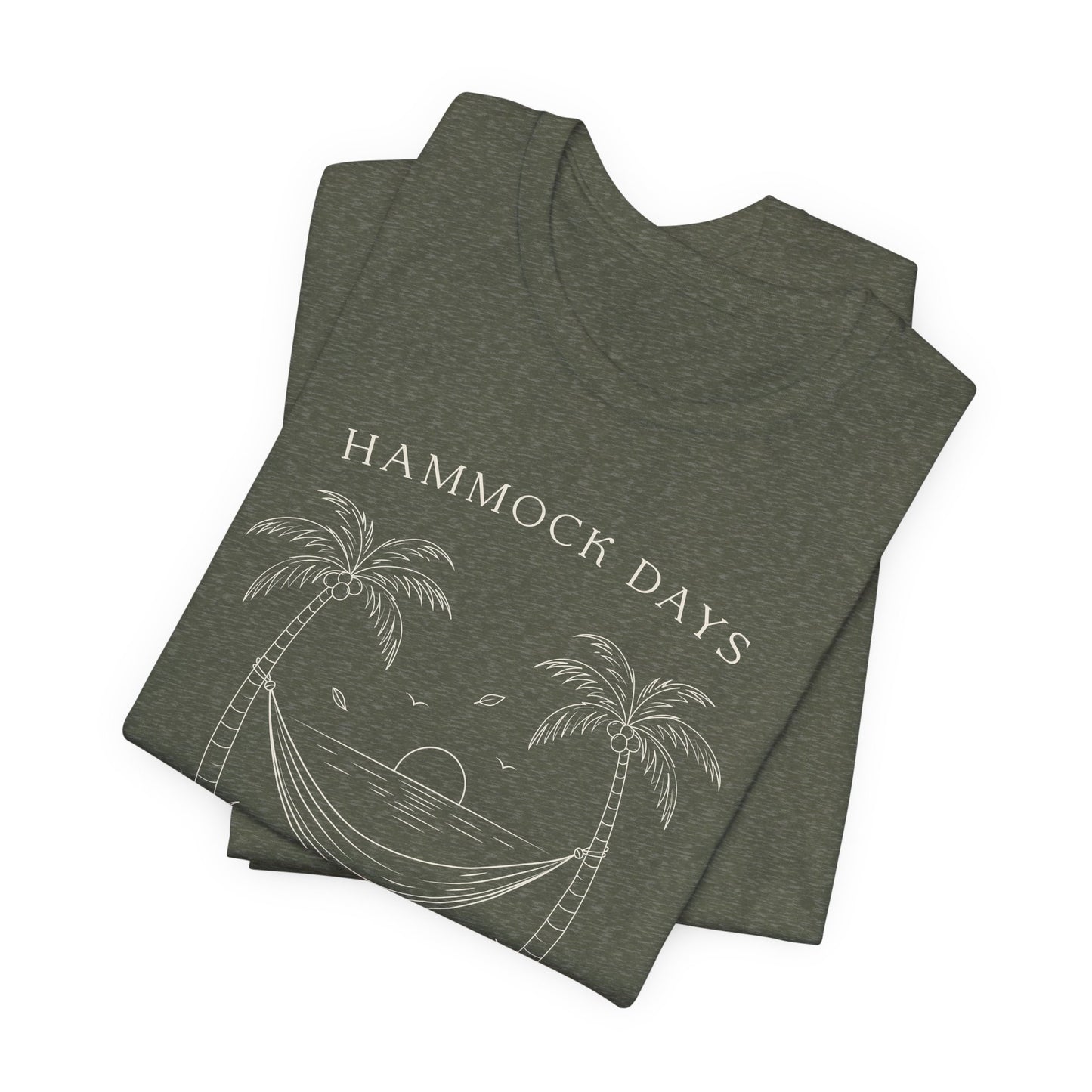 Hammock Days Shirt - Tropical Beach Vacation Graphic Tee