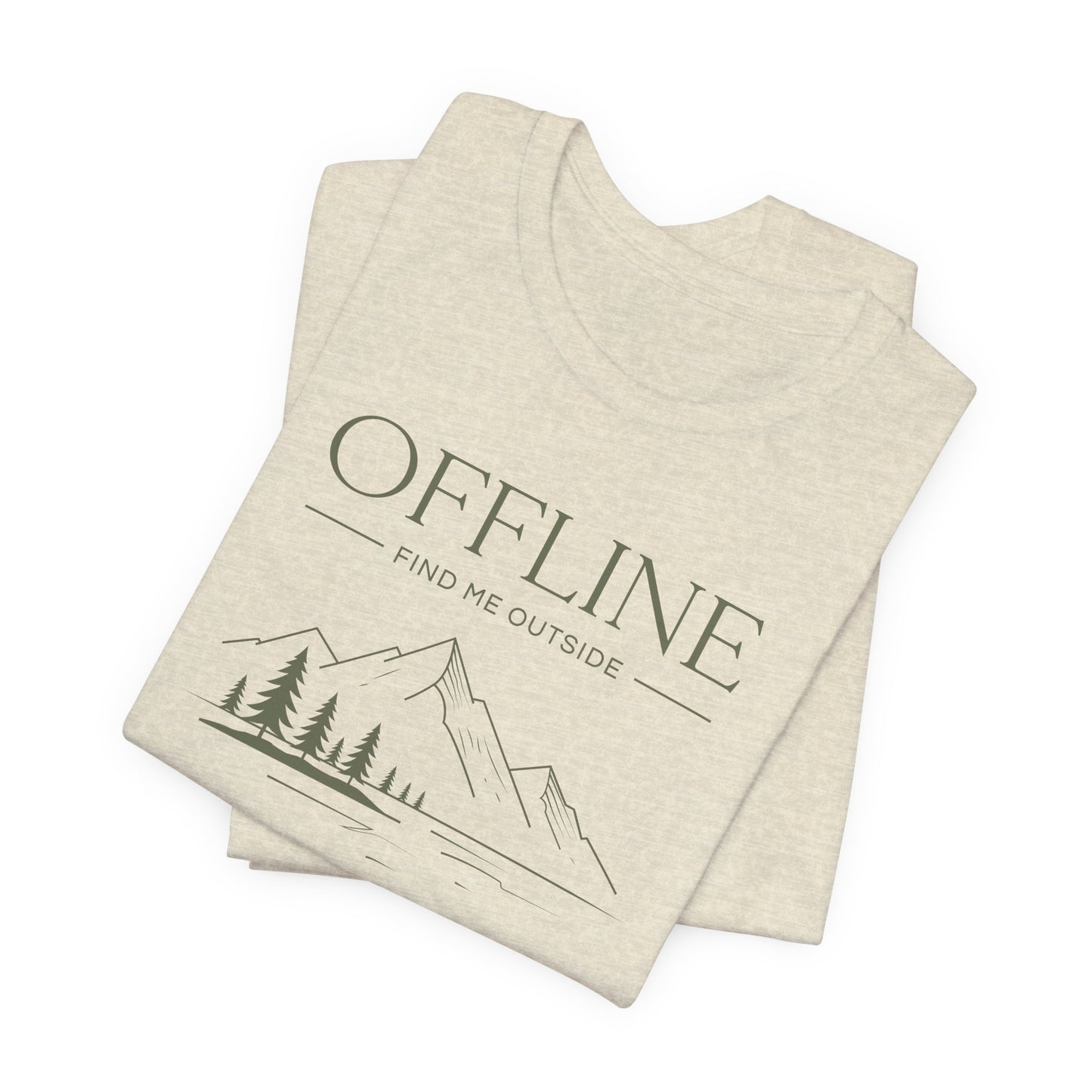 Offline Find Me Outside Shirt - Vintage Outdoor Graphic Tee