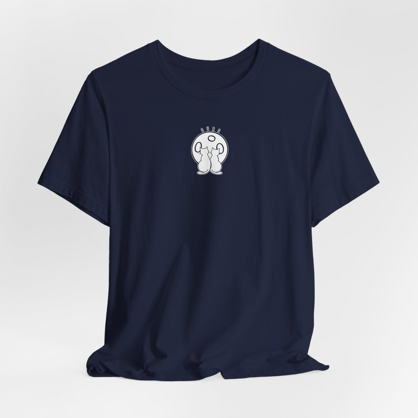 Ours Cat Couple Moon T-Shirt