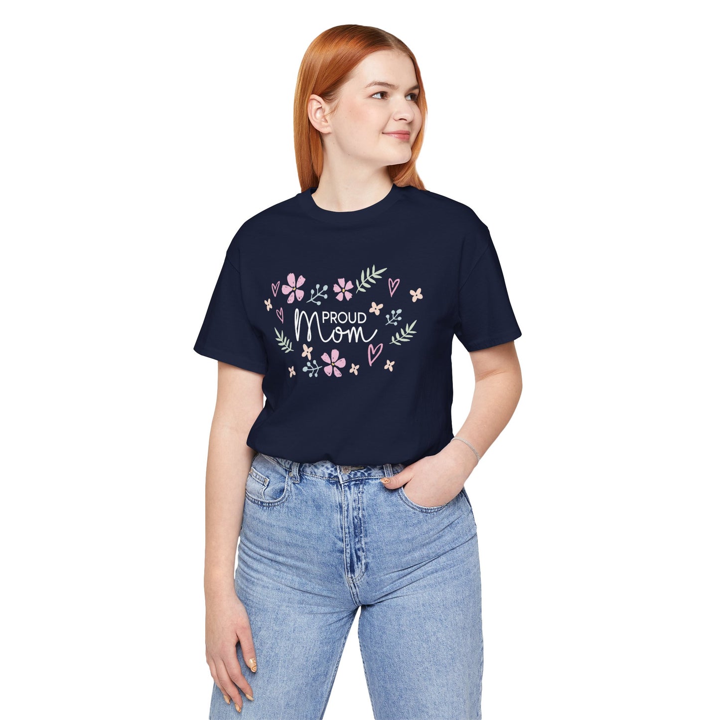 Proud Mom Flower Graphic Tee – Sweet Mother’s Day Shirt for Women