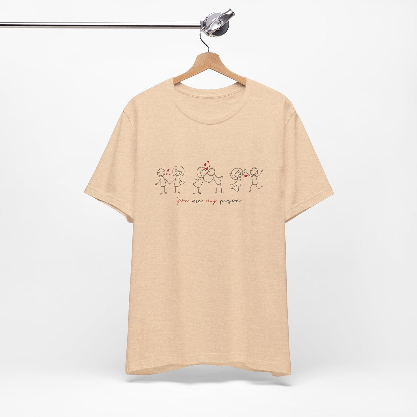 You Are My Person Couple T-Shirt | Minimalist Love Shirt for Couples | Romantic Valentine Gift