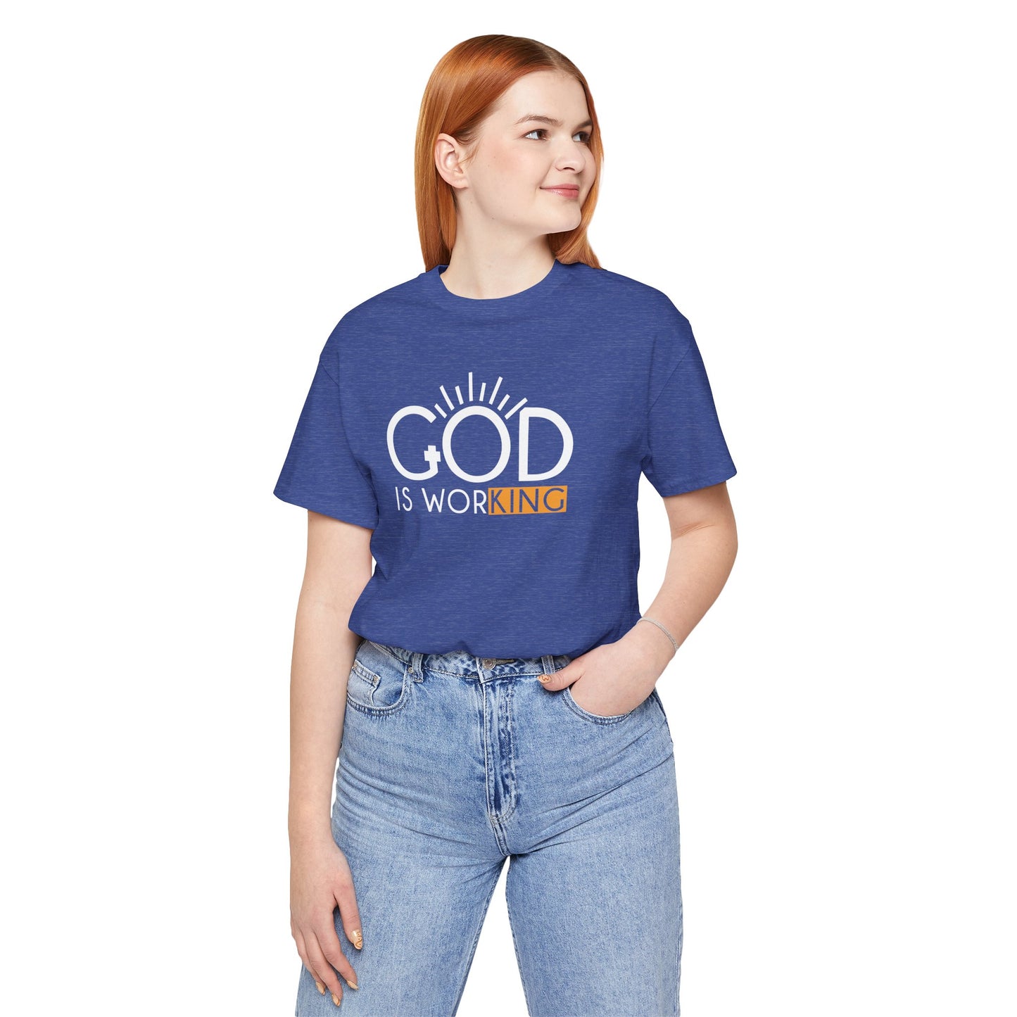 God Is Working Shirt, Christian Inspirational Tee, Faith Based T-Shirt, Motivational Christian Shirt, Spiritual Quote Tee