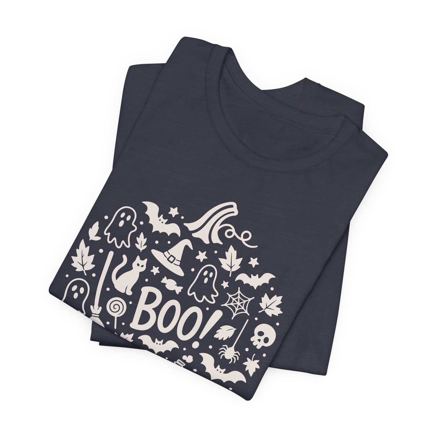 Boo Halloween Shirt - Cute Spooky Graphic Tee for Adults