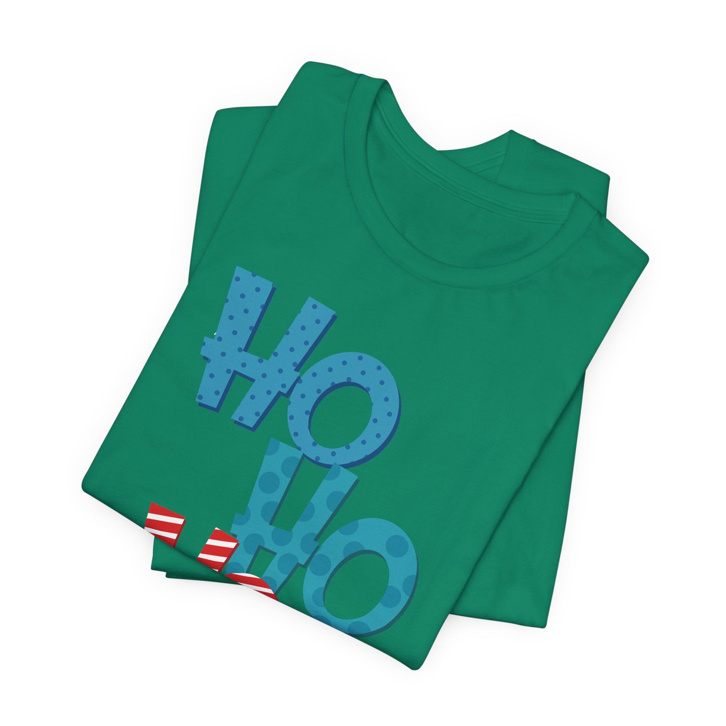Cute HO HO HO Christmas Shirt – Fun Colorful Holiday Lettering Tee