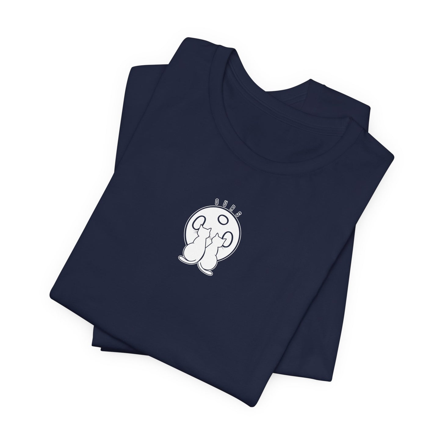 Ours Cat Couple Moon T-Shirt