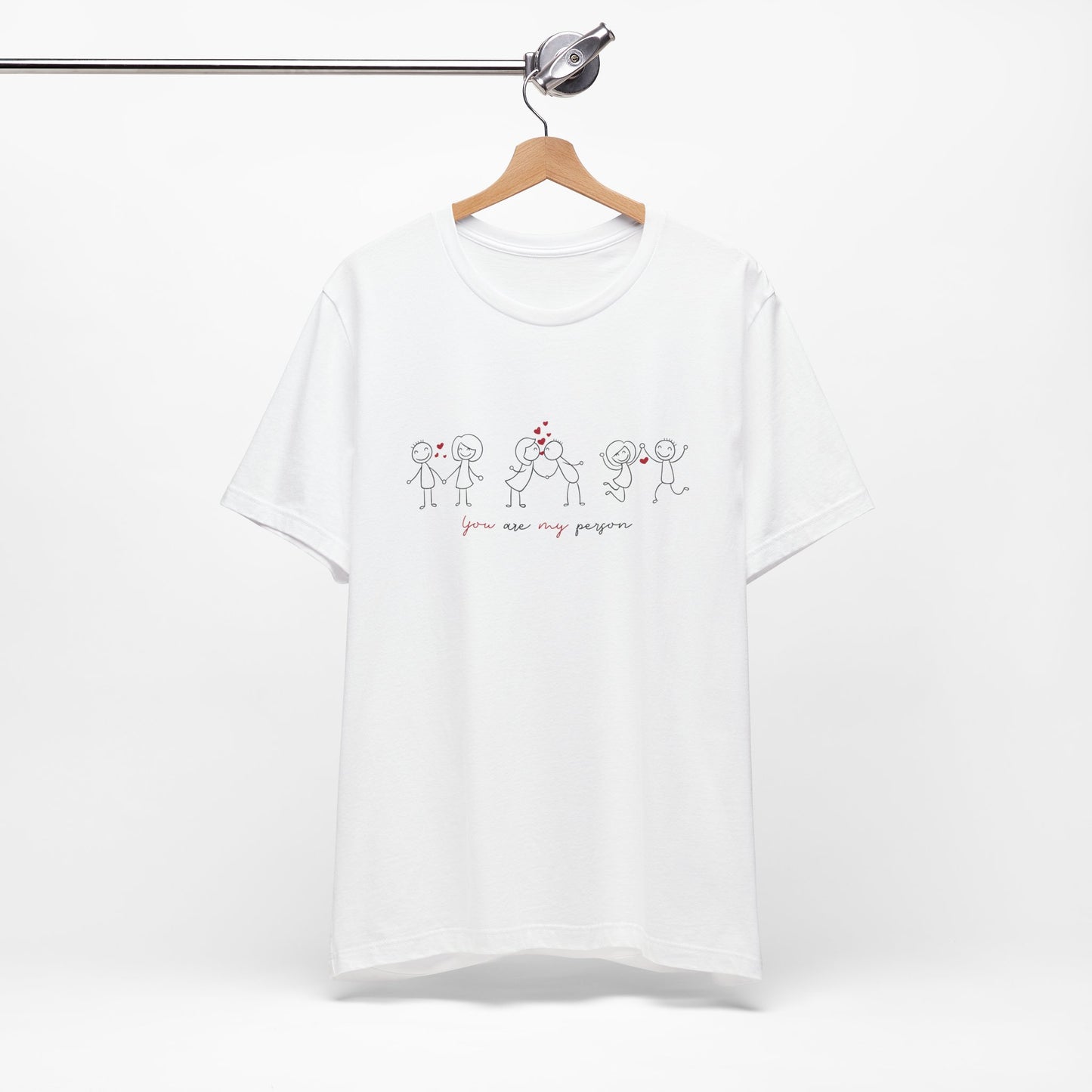 You Are My Person Couple T-Shirt | Minimalist Love Shirt for Couples | Romantic Valentine Gift