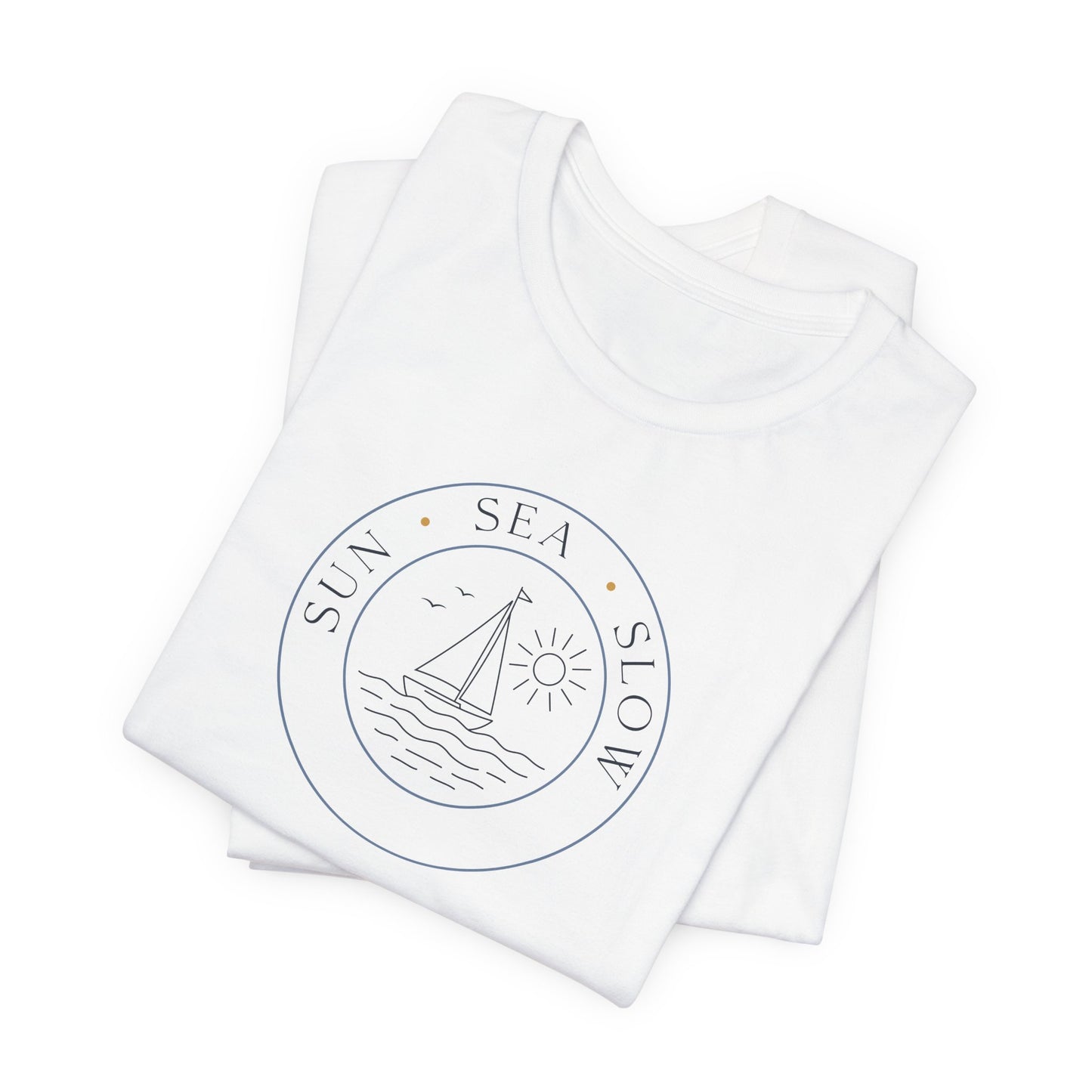 Sun Sea Slow Shirt - Coastal Sailing Graphic Tee