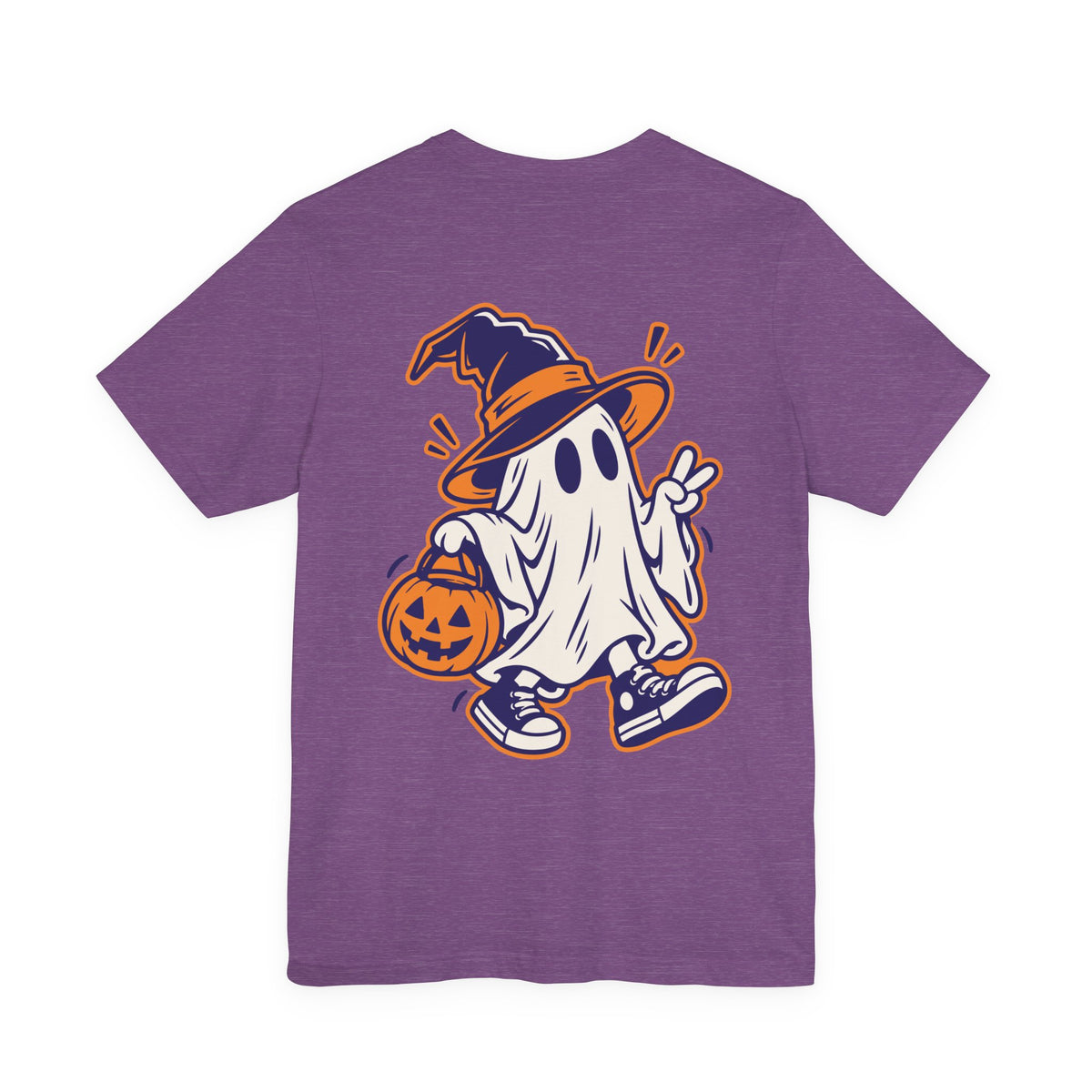 Cute Ghost Halloween Shirt – Witch & Pumpkin Spooky Graphic Tee