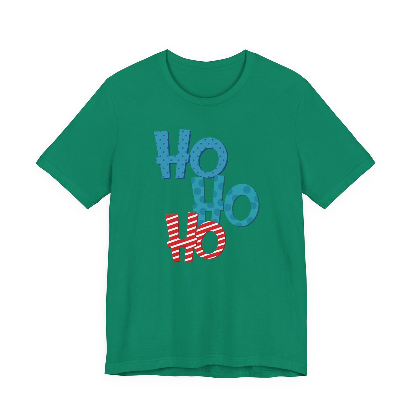 Cute HO HO HO Christmas Shirt – Fun Colorful Holiday Lettering Tee