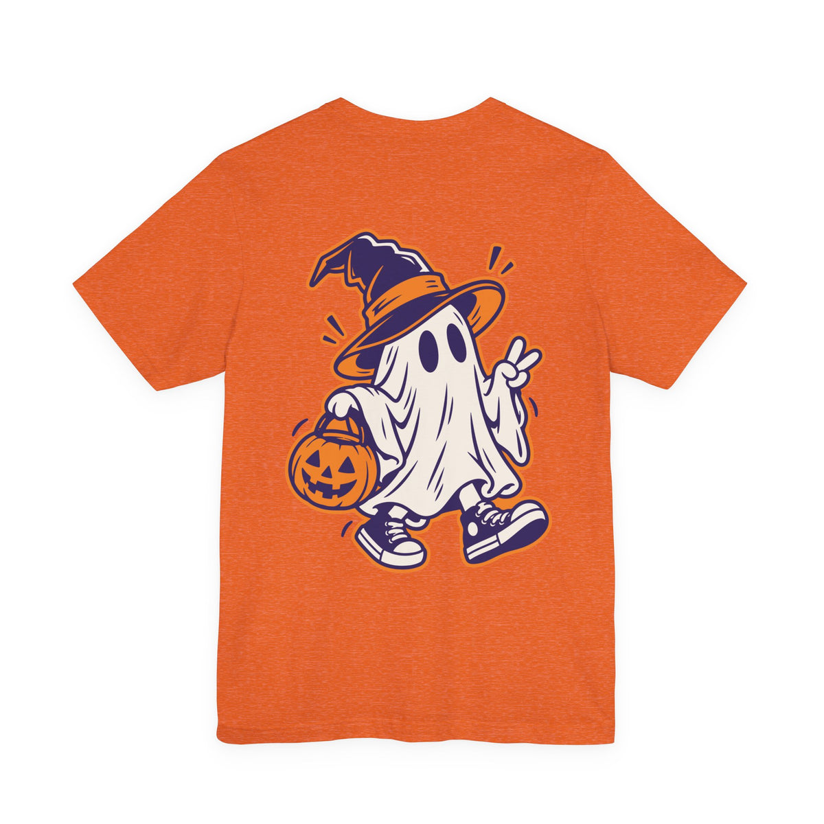 Cute Ghost Halloween Shirt – Witch & Pumpkin Spooky Graphic Tee