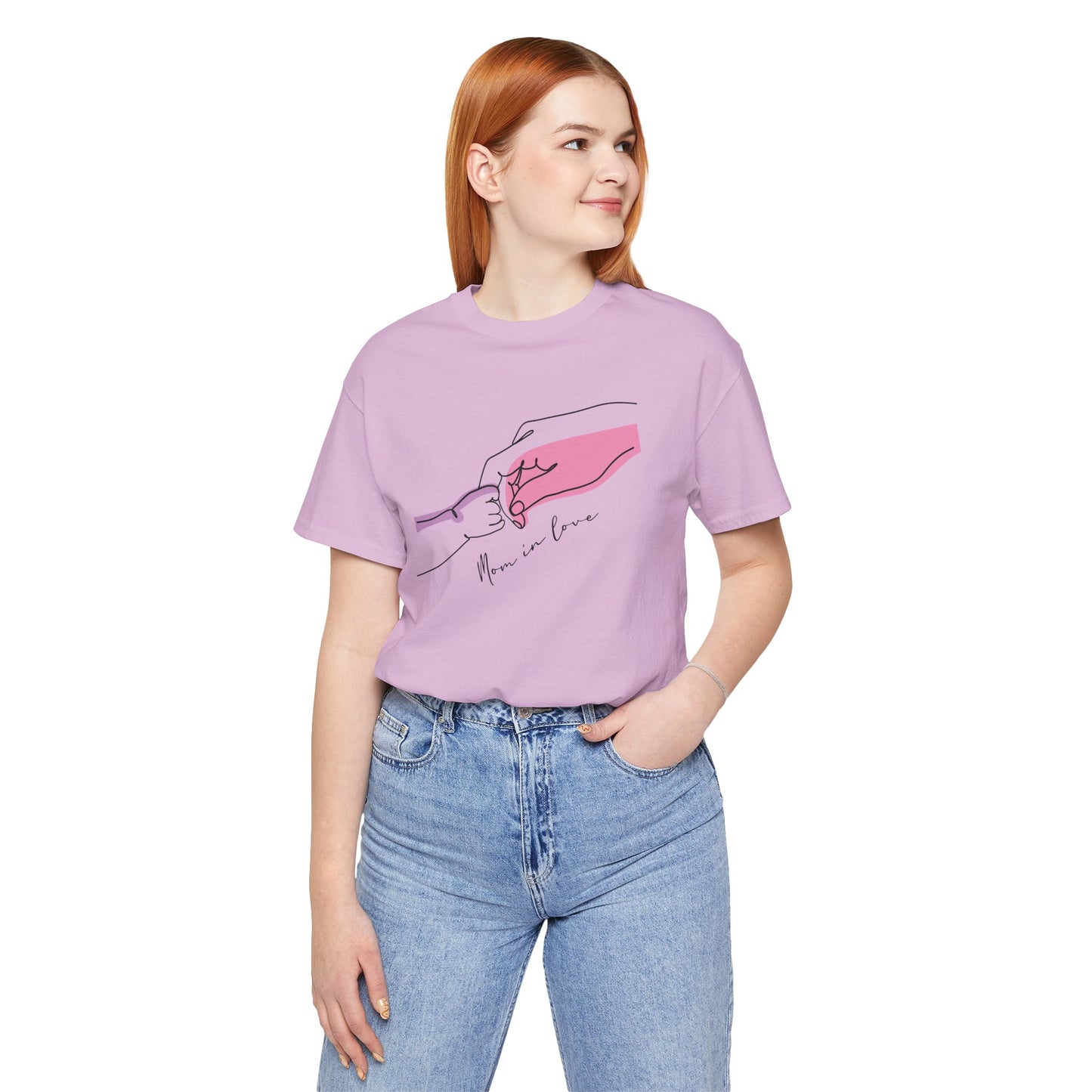 Mother and Child Line Art T-Shirt – Minimalist Mom Love Graphic Tee