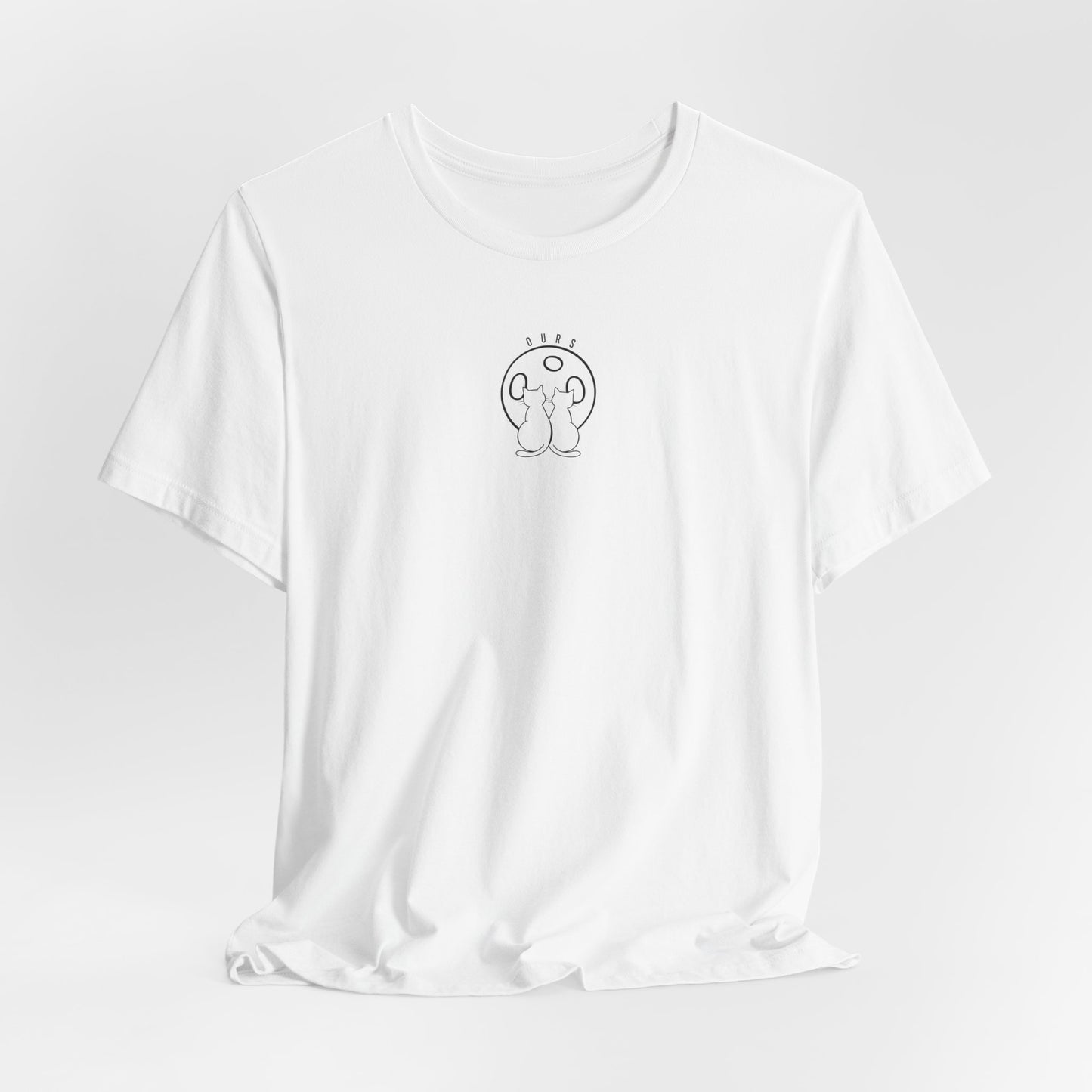Ours Cat Couple Moon T-Shirt