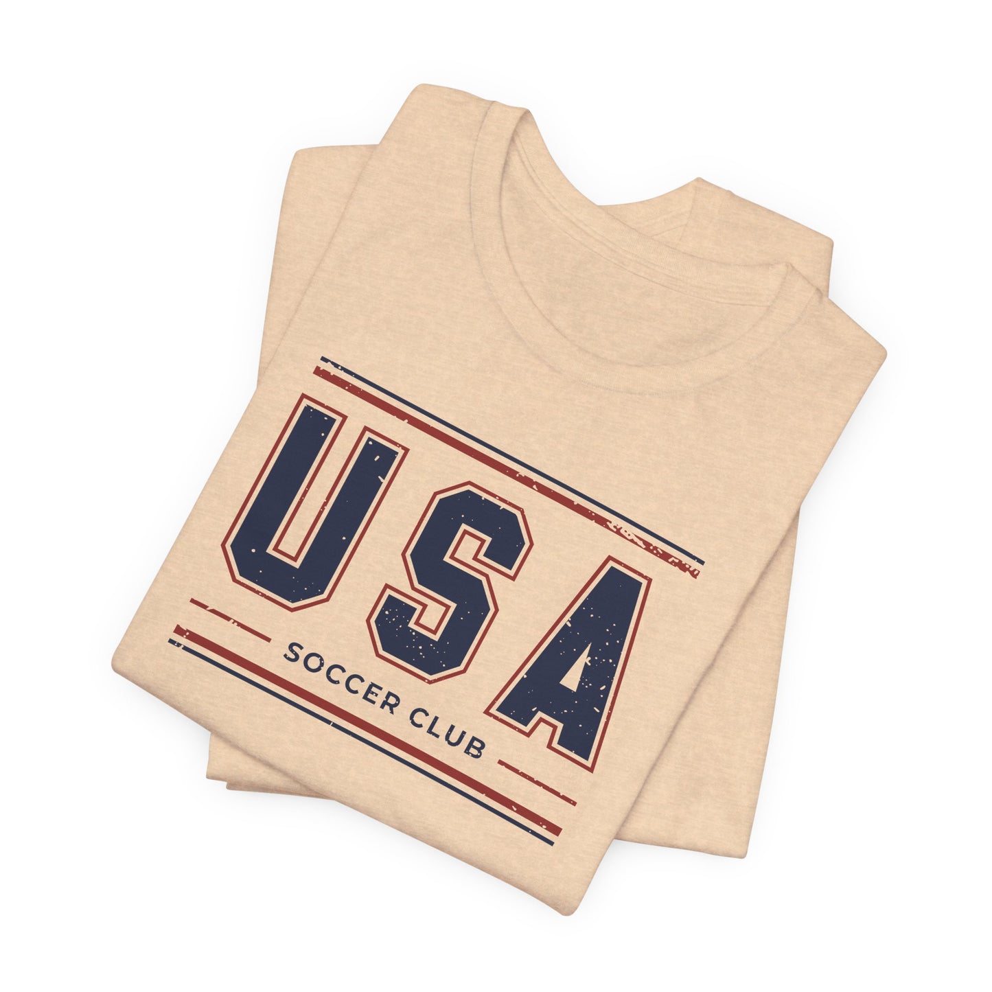 USA Soccer Club Shirt, Vintage USA Soccer Tee, American Soccer T-Shirt, Patriotic Sports Shirt, USA Fan Shirt