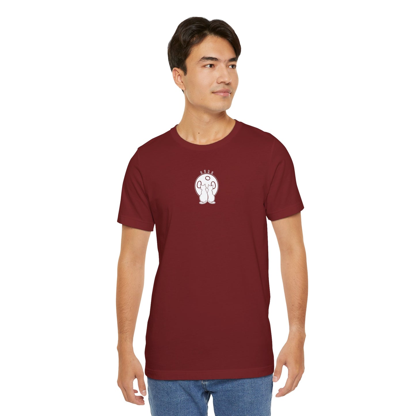 Ours Cat Couple Moon T-Shirt