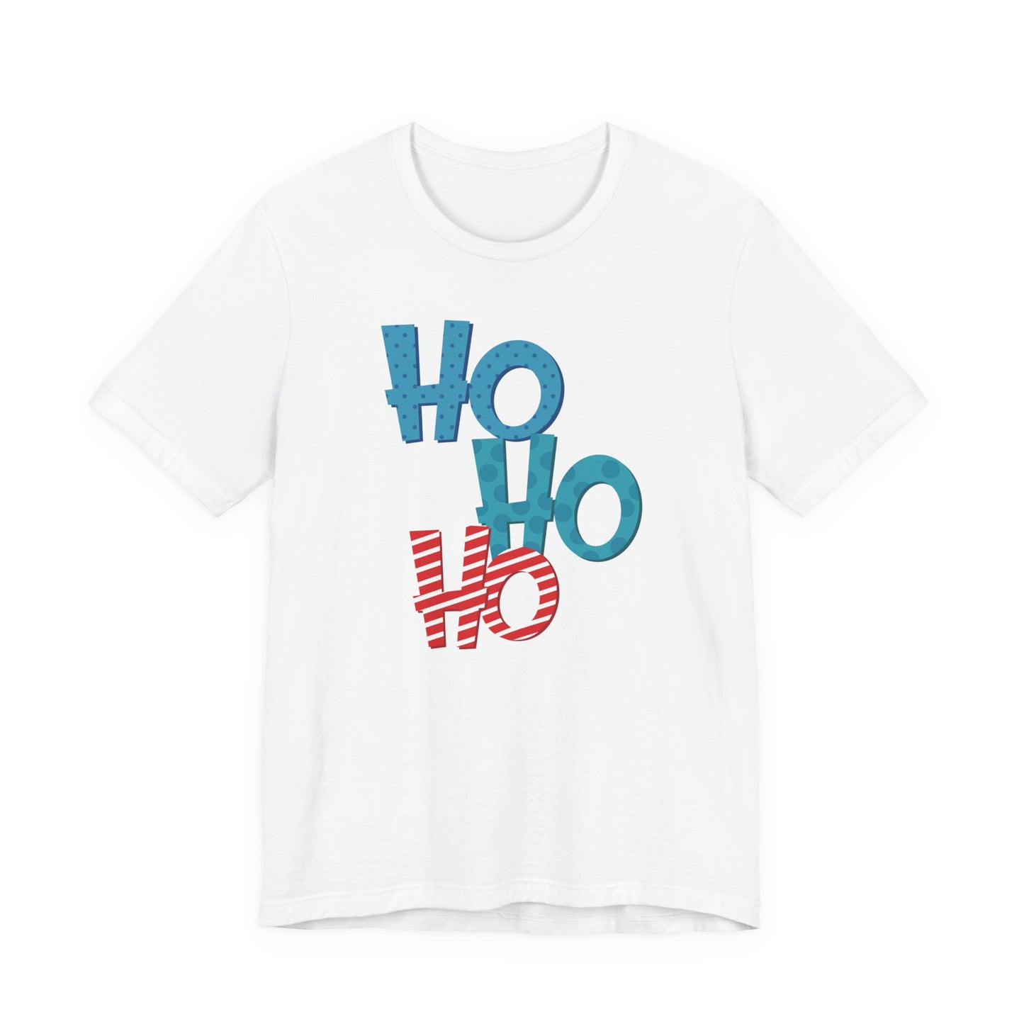 Cute HO HO HO Christmas Shirt – Fun Colorful Holiday Lettering Tee