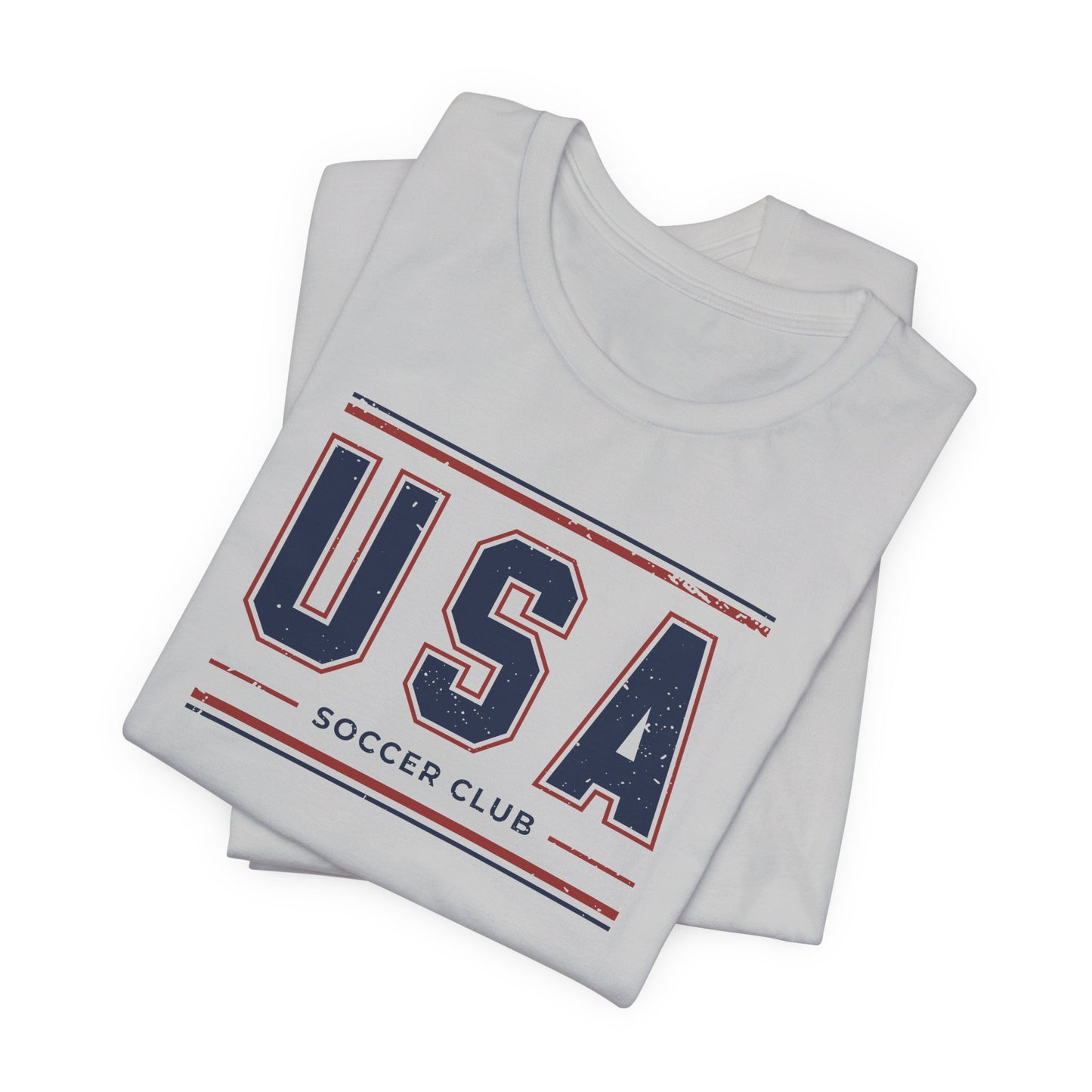 USA Soccer Club Shirt, Vintage USA Soccer Tee, American Soccer T-Shirt, Patriotic Sports Shirt, USA Fan Shirt