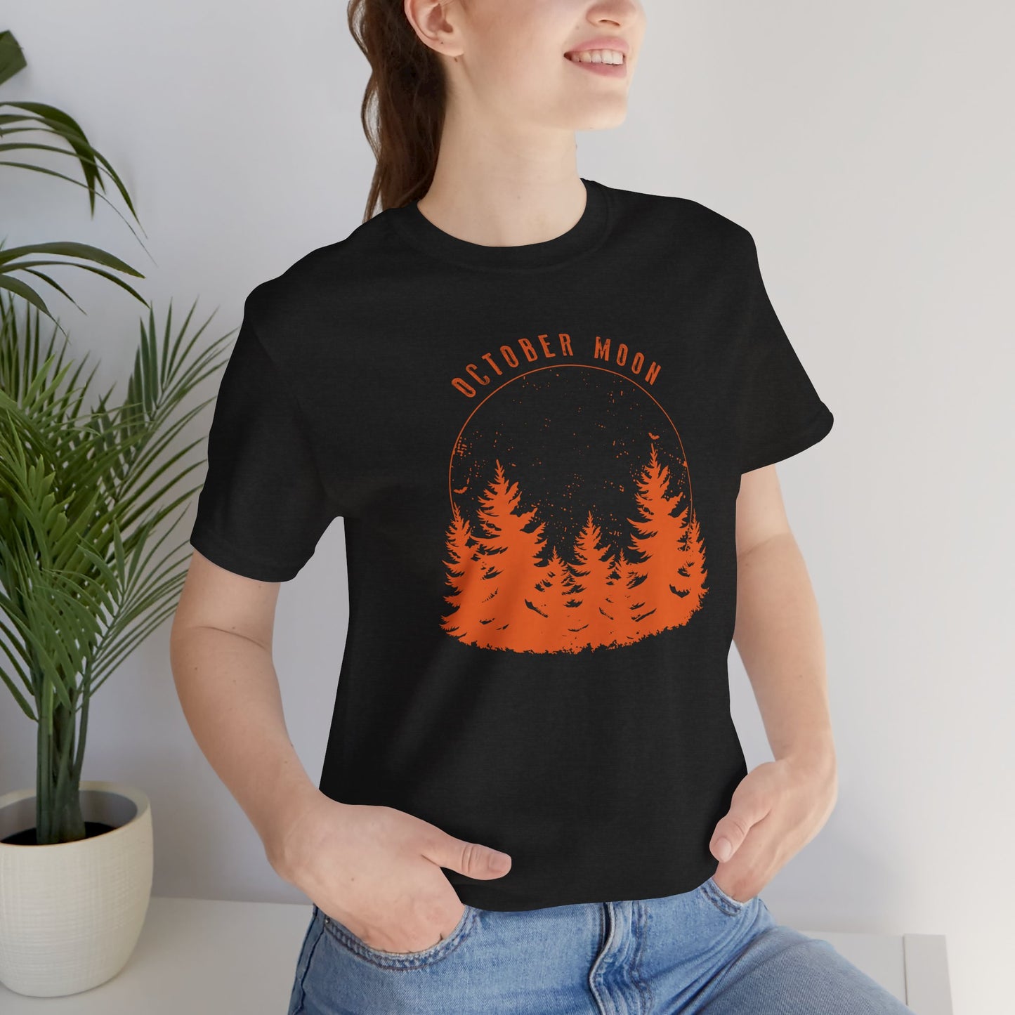 October Moon Shirt - Spooky Forest Halloween Graphic Tee