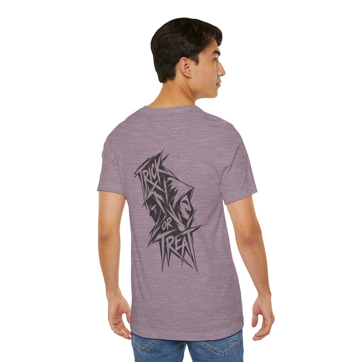 Trick or Treat Halloween Shirt - Spooky Back Print Graphic Tee