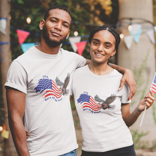 4th of July T-Shirt – 1776 Born to Be Free