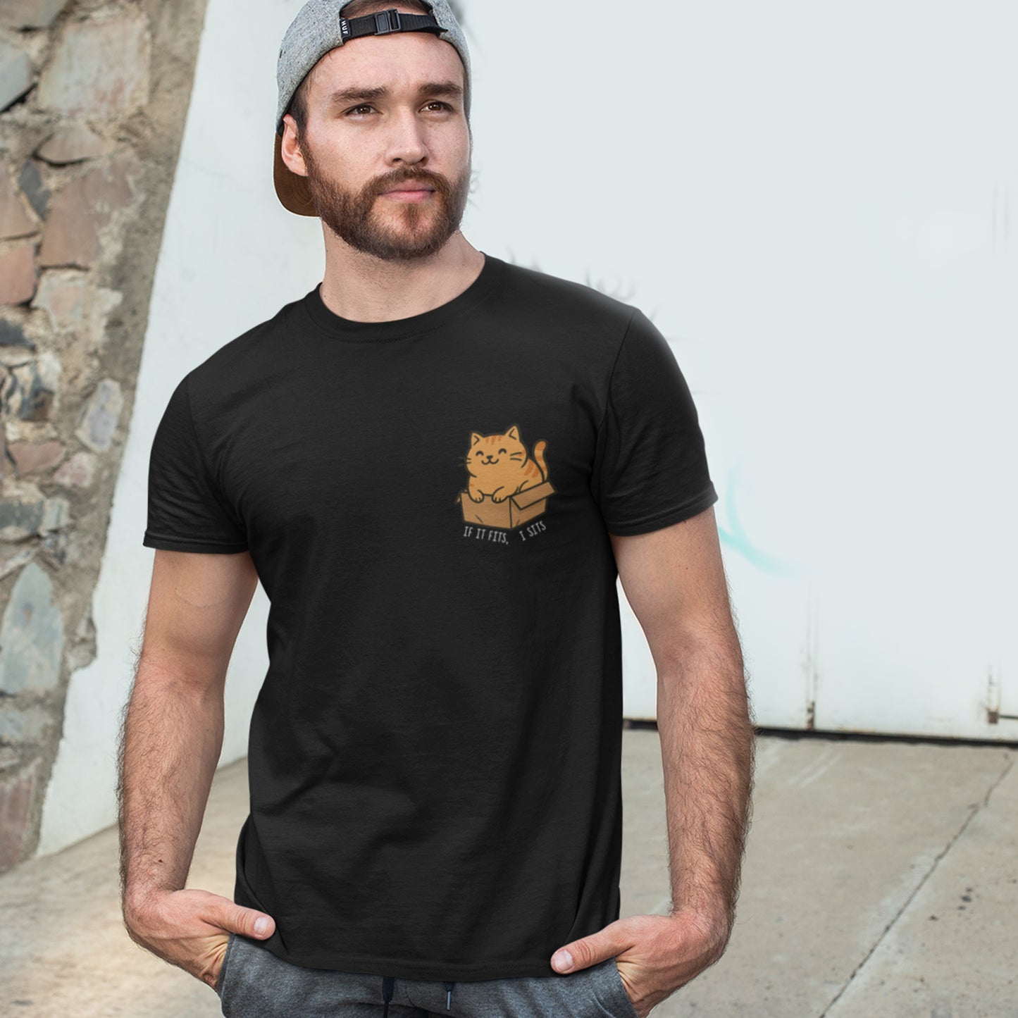 Cat in Box T-Shirt – Cute & Playful Gift for Cat Lovers