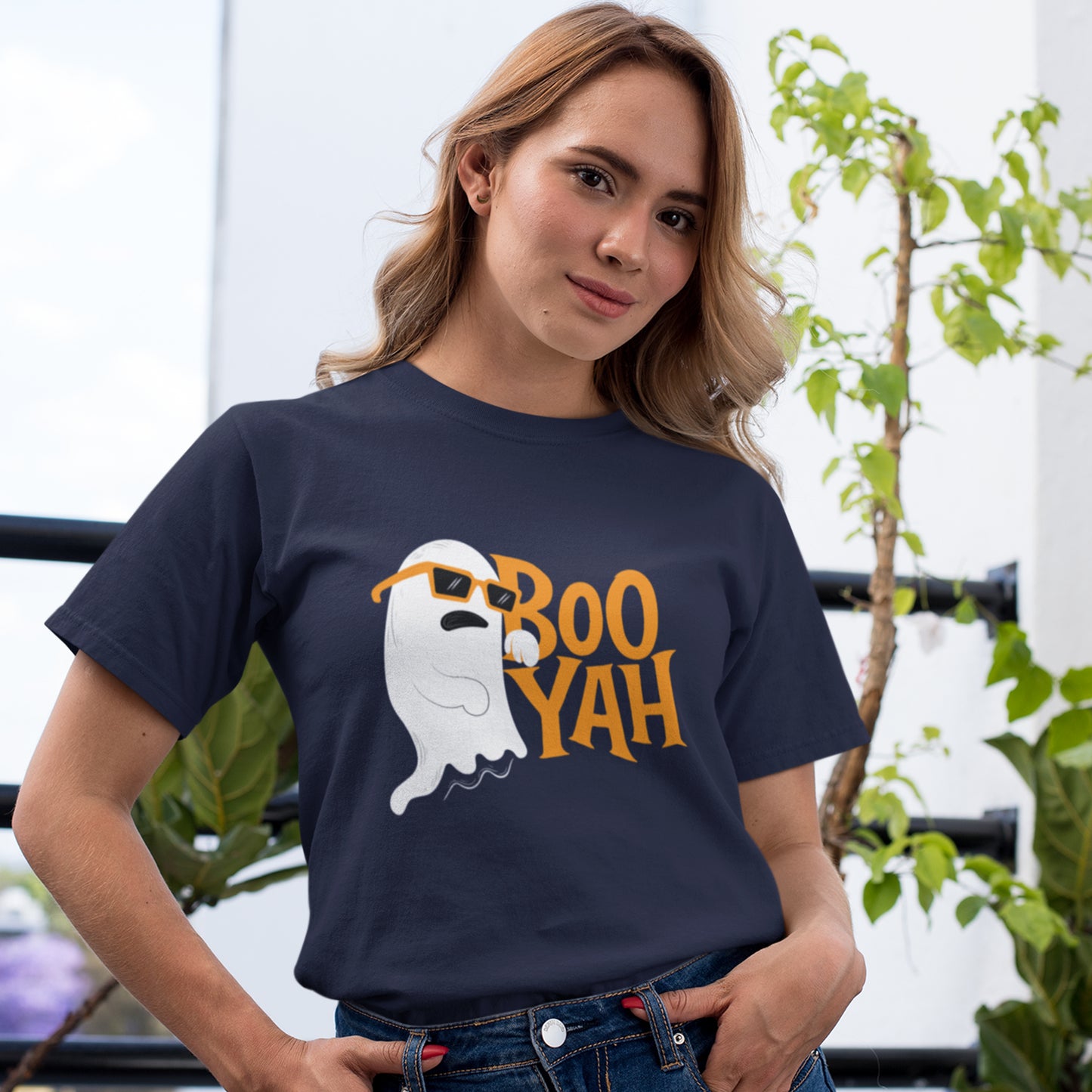 Boo Yah Ghost T-Shirt – Cool Spooky Vibes