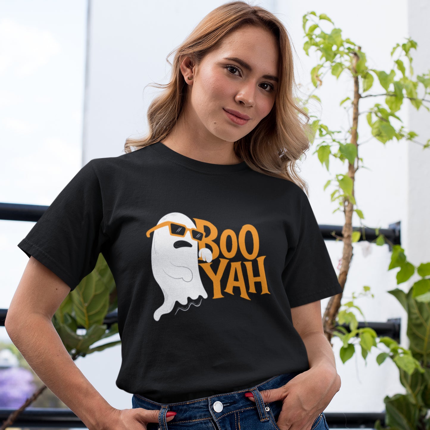 Boo Yah Ghost T-Shirt – Cool Spooky Vibes