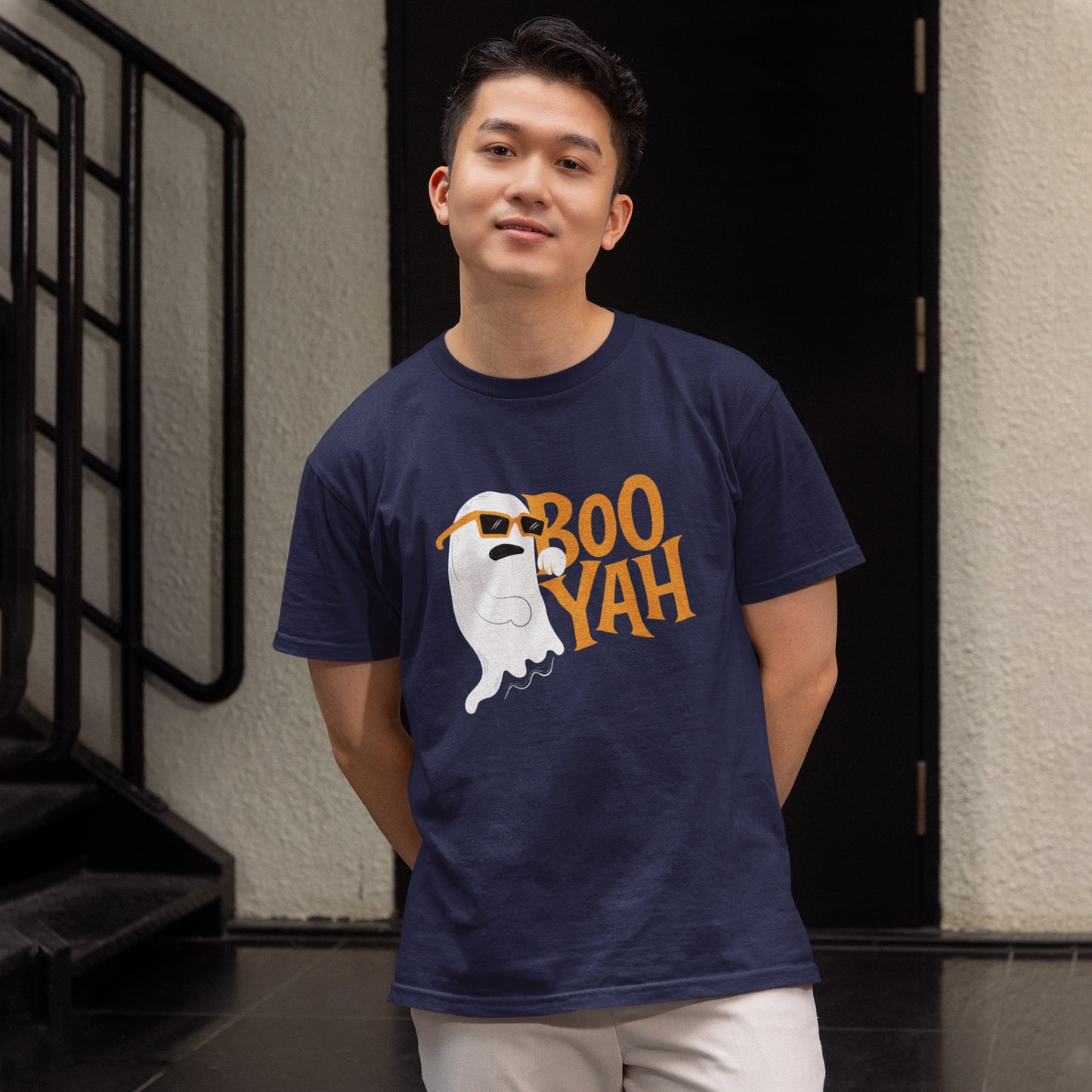 Boo Yah Ghost T-Shirt – Cool Spooky Vibes