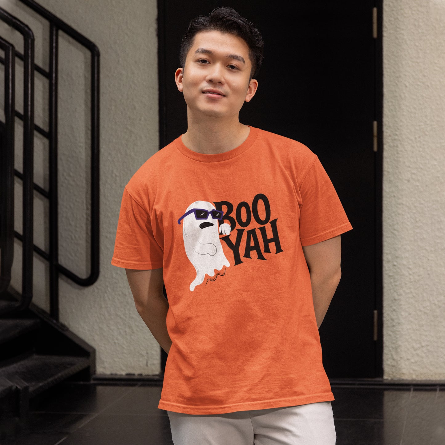 Boo Yah Ghost T-Shirt – Cool Spooky Vibes