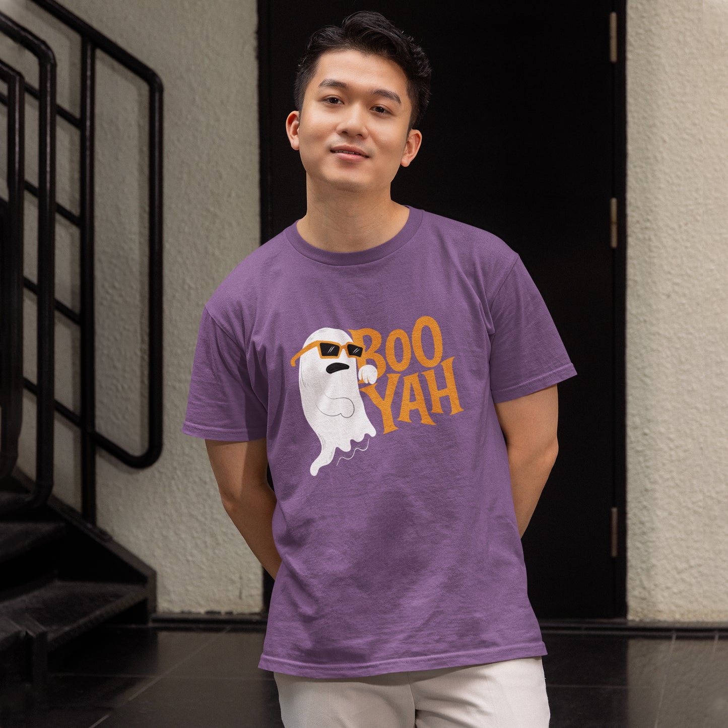 Boo Yah Ghost T-Shirt – Cool Spooky Vibes
