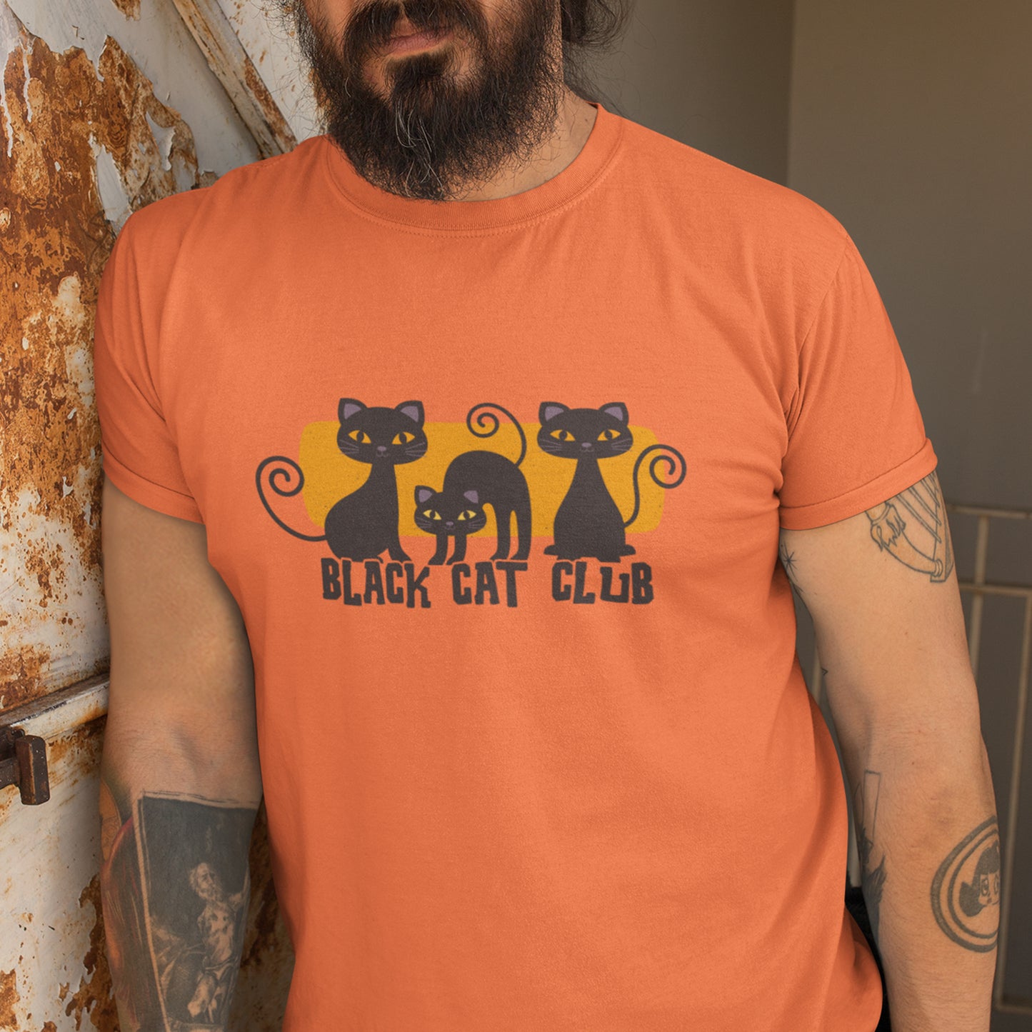 Black Cat Club Halloween Shirt – Cute & Spooky Feline Design