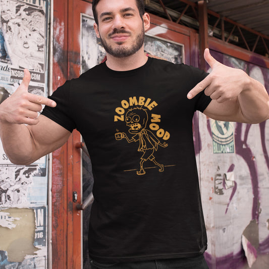 Zoombie Mood T-Shirt – For Coffee Lovers & Night Owls