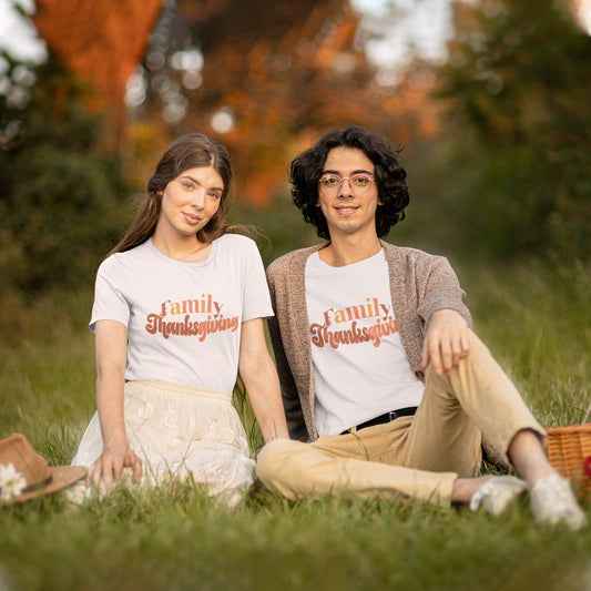 Family Thanksgiving Shirt – Retro Fall Matching Tee | Cozy Autumn Family Gathering Shirt