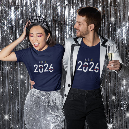 Hello 2026 T-Shirt – Modern New Year Celebration Shirt for New Year’s Eve